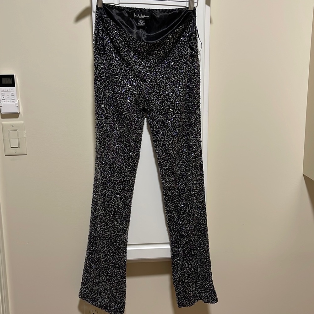 Nicole Miller New York sequin slacks size 8